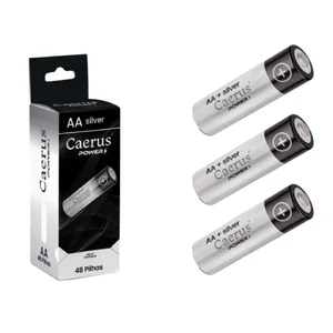 Pilha Caerus Power  AA Silver Akash Imports CRS-6666 – Alta Resistência e Durabilidade