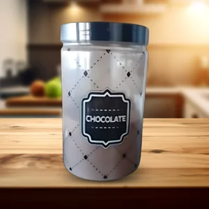 Potes de Mantimentos Chocolate 1700ml Ref. 5703 - Organização e Praticidade Plásticos Ideal