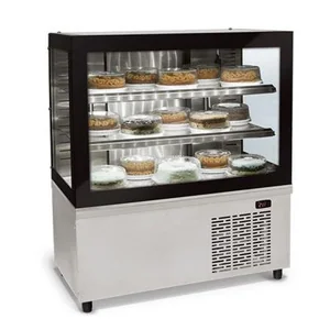 Balcão Refrigerado BRX-100 Aço Escovado Conservex Linha Black Box Vidros Temperados 1.00m BRX-100