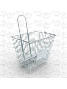 Cestinha aramada com rodas 40 litros Modelo: L755