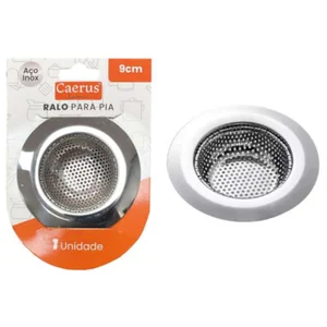 Ralo para Pia 9 cm Akash Imports Aço Inox Durável e Eficiente Referência CRS-2847