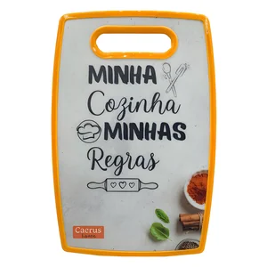 Tábua de Corte Estampada Akash Imports CRS-2580 – Durável e Prática para Cozinha