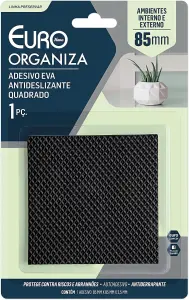 Adesivo EVA Anti Deslizante Quadrado 85 mm, 1 Peça, ENC0969, Euro Home