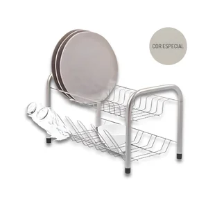 Escorredor de Louças 2 Andares Níquel Linha Cozinha Azzo