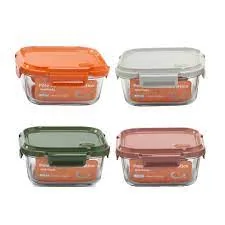 Pote de Vidro Hermético Quadrado com Tampa de Silicone 800 ml CV-248 PREÇO SOB CONSULTA ESGOTADO