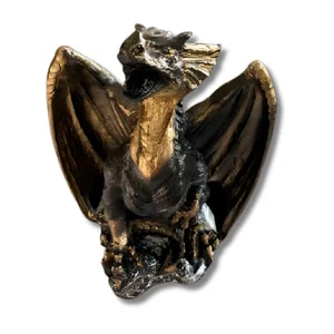 Incensário Cascata Resina Dragão na Rocha Ref. 0846 Zed Black