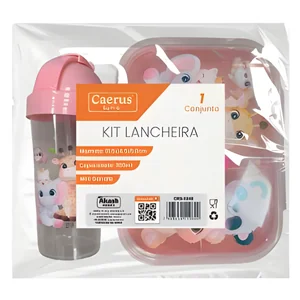 Kit Lancheira Akash Imports CRS-2248 Ideal Para Refeições, Prática e Compacta