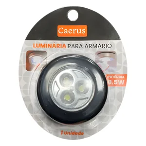 Luminária para Armário Akash Imports CRS-2195 com Sensor de Presença e Luz LED Embutida