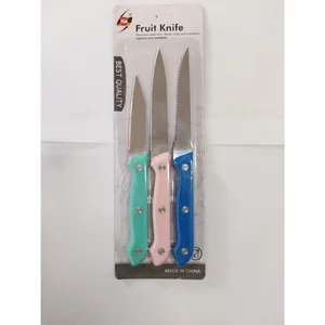 KIT FACAS C/3 UN DE CORTE 21CM EM3940