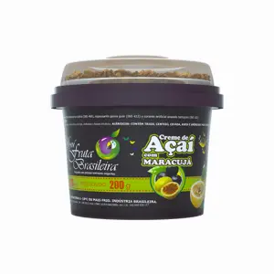 Pote 220 ml – 200 g Açaí Maracujá C/12 un Fruta Brasileira