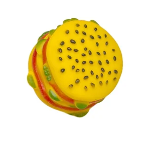 Brinquedo de Borracha em Formato de Hambúrguer - Diversão Garantida ZN 0082