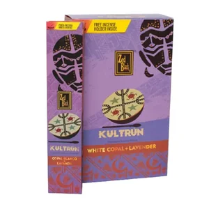 Incenso Copal Branco + Lavanda Kultrun Zed Black Ref. ZBK10