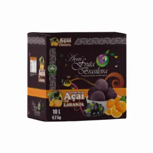 Caixa 10 litros – 9,2 kg Açaí Laranja Fruta Brasileira