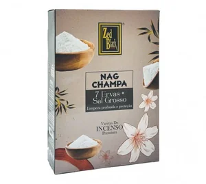 Incenso 7 Ervas + Sal Grosso Nag Champa Zed Black  Ref. ZBNC06
