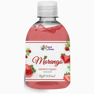 Refil 500ml Sabonete Líquido Morango