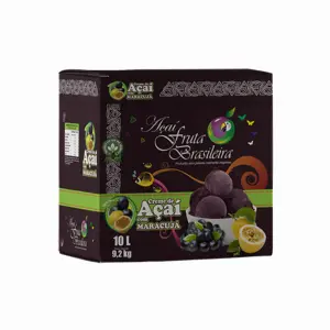 Caixa 10 litros – 9,2 kg Açaí Maracujá Fruta Brasileira