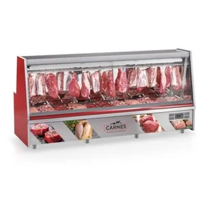 BALCÃO FRIGORÍFICO CONSERVAÇÃO E EXPOSIÇÃO DE CARNES GATS-300D VM GELOPAR