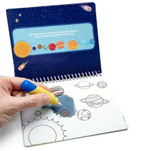 Livro de Colorir com Água Galáxia Ref. 91675 – Leo&Leo