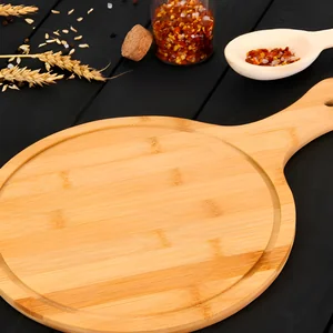 Tábua de Corte Redonda em Bamboo com Cabo Lila Home - Referência LH262