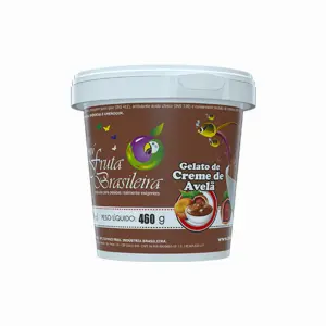 Pote 500 ml – 460 g Gelato de Creme de Avelã C/6 un Fruta Brasileira