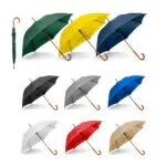 Guarda chuvas varao de madeira nylon pongee liso mz-350 Cor:Sortida