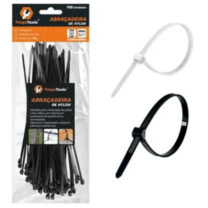 Abraçadeira de Nylon Akash Imports TRY-0068 – Fixa Cabos e Fios com Resistência e Durabilidade