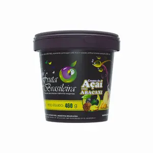 Pote 500 ml – 460 g Açaí Abacaxi C/6 un Fruta Brasileira