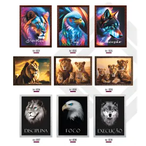 Quadros Sortidos FM 2cm Medidas 50x70cm Ref. 852