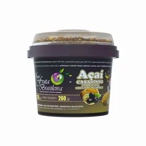 Pote 220 ml – 200 g Açaí Casadinho C/12 un Fruta Brasileira