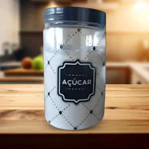 Potes de Mantimentos Açúcar 1700ml Ref. 5492 - Organização e Praticidade Plásticos Ideal