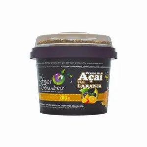 Pote 220 ml – 200 g Açaí Laranja C/12 un Fruta Brasileira