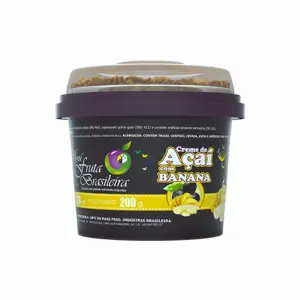 Pote 220 ml – 200 g Açaí Banana C/12 un Fruta Brasileira