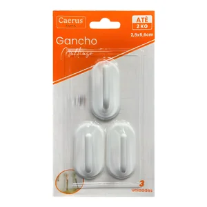 Gancho Multiuso Akash Imports CRS-2339 – Suporta até 2kg, Prático e Resistente
