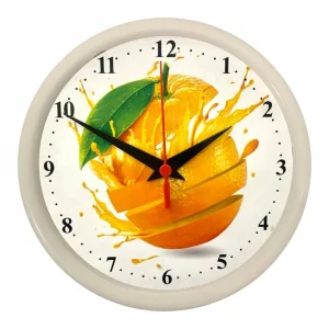 RELÓGIO FRUTA LARANJA - BCO