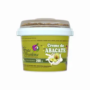 Pote 220 ml – 200 g Creme de Abacate C/12 un Fruta Brasileira