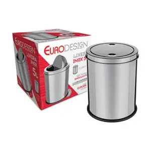 Lixeira de Inox 18cm com Tampa Basculante 3 Litros