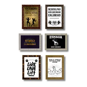 Quadros Academia FM 2cm Medidas 30x40cm Ref. 769
