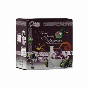 Caixa 10 litros – 9 kg Açaí Grego Fruta Brasileira