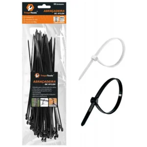 Abraçadeira de Nylon Akash Imports TRY-0082 – Fixa Cabos e Fios com Resistência e Durabilidade