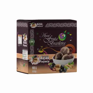 Caixa 10 litros – 9 kg Açaí com Paçoca Fruta Brasileira