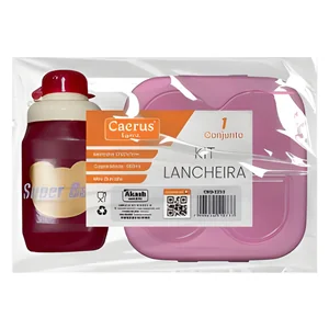 Kit Lancheira Akash Imports CRS-2253 Prático e Ideal Para Refeições no Trabalho ou Escola