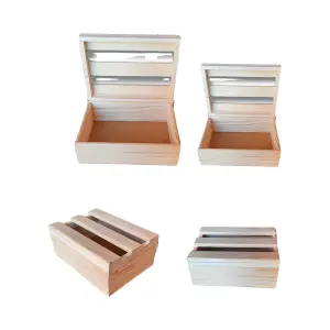 Maletas de Madeira Ref. M60, M61 - Elis Artesanatos