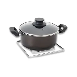Conjunto Descanso para Panelas e Travessas Cromado Linha Cozinha Azzo