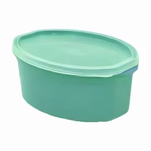 Pote P Oval 600ml Color Tampa Transparente Ref. 29 