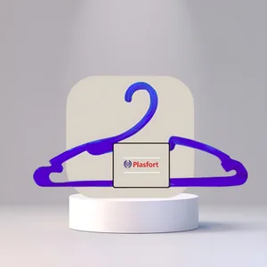 Cabide Vintage Azul Transparente Kit 3 Unidades PA 108 PlasFort