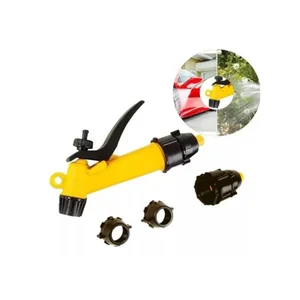 Esguicho Tipo Pistola Ponta P/ Mangueira com Adaptador  P/ lavar carro jardim calçada 