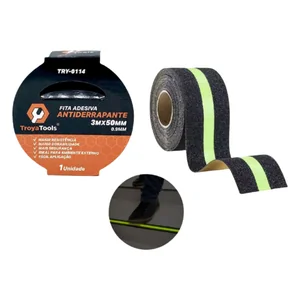  Fita Adesiva  Antiderrapante  3Mx50mm Akash Imports TRY-0114 – Alta Resistência e Durabilidade