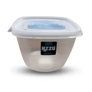 Caçarola L Monza 1300ml Transparente Ref 1009 AZZU Utensílio Cozinha Resistente Prático