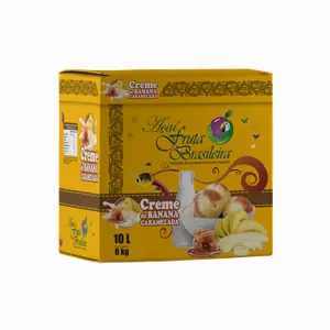 Caixa 5 litros – 4 kg Creme de Banana Caramelada Fruta Brasileira