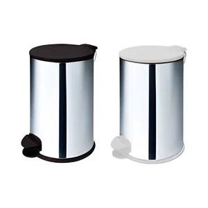LIXEIRA DE PEDAL EM INOX TAMPA COLORIDA 12L HOME CAIXA Martinazzo